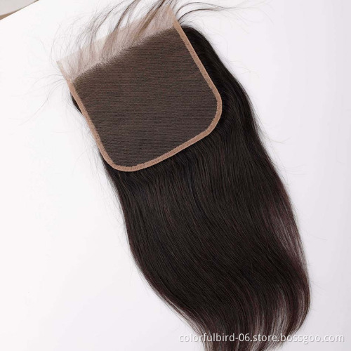Wholesale 100% Human Hair 6*6 closure human hair Unprocessed Virgin Brazilian straight Hair Extension body wave